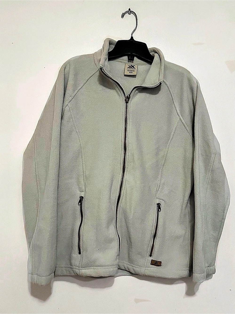 Full-Zip Fleece Jacket in Gray